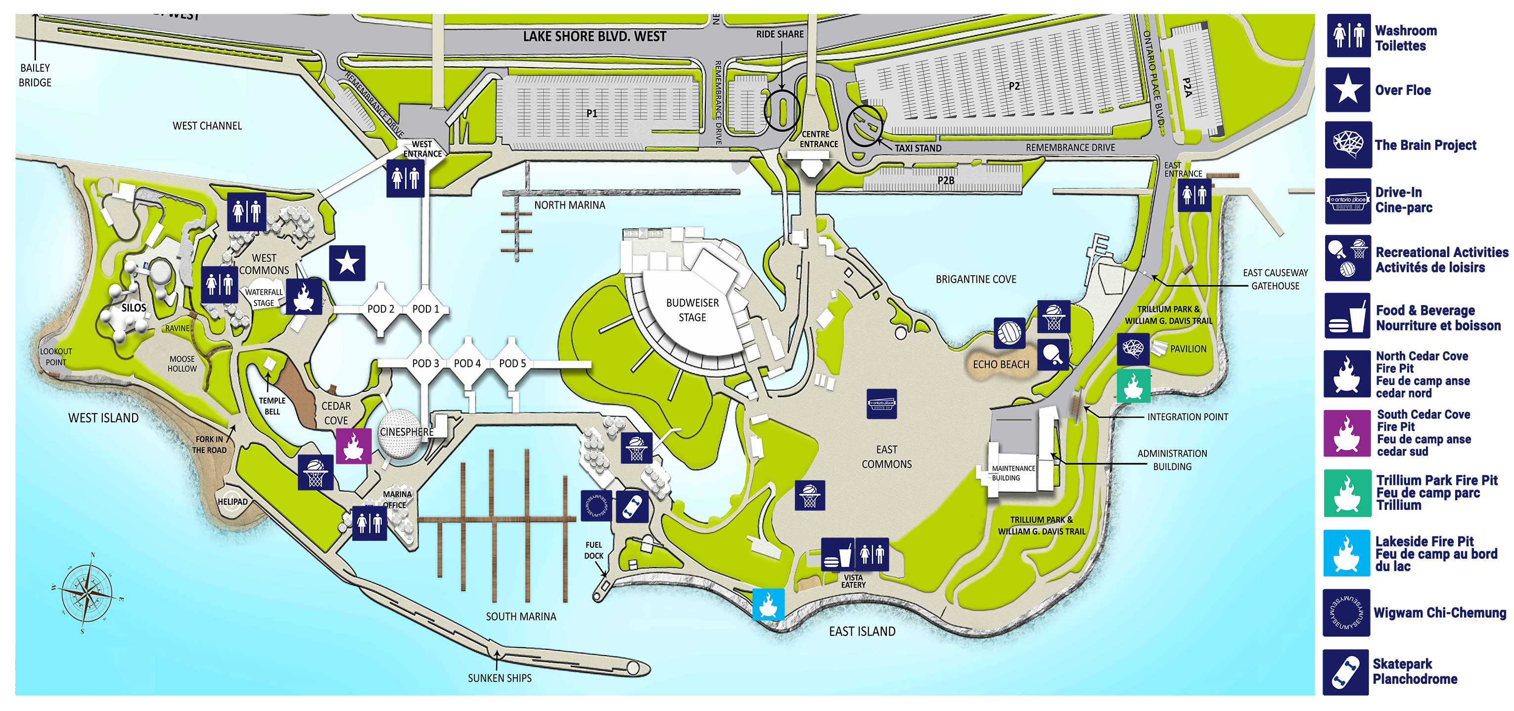 Ontario Place Site Map